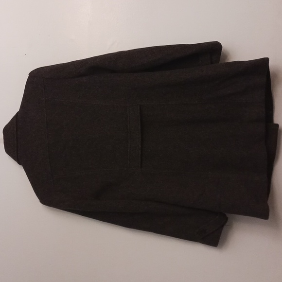 New York & Company size 8 women's dark black gray 80% wool double-breasted coat. - Picture 6 of 17